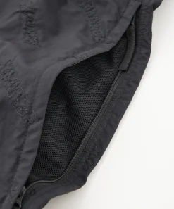 ALLOVER LOGO PATTERN EMBROIDERED NYLON PANTS