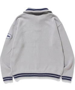 ARCH LOGO HALF ZIP PULLOVER KNIT