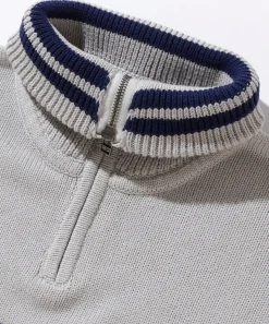 ARCH LOGO HALF ZIP PULLOVER KNIT