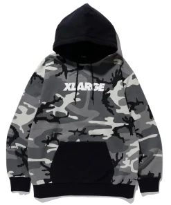 CAMO PULLOVER HOODED SWEAT