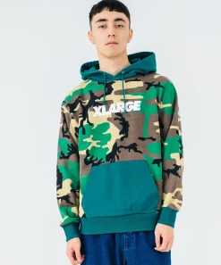 CAMO PULLOVER HOODED SWEAT
