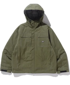 CONTRAST STITCH HOODED JACKET