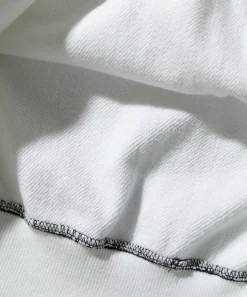 CONTRAST STITCH PULLOVER HOODED SWEAT