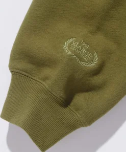 EMBLEM PATCHED PULLOVER HOODED SWEAT