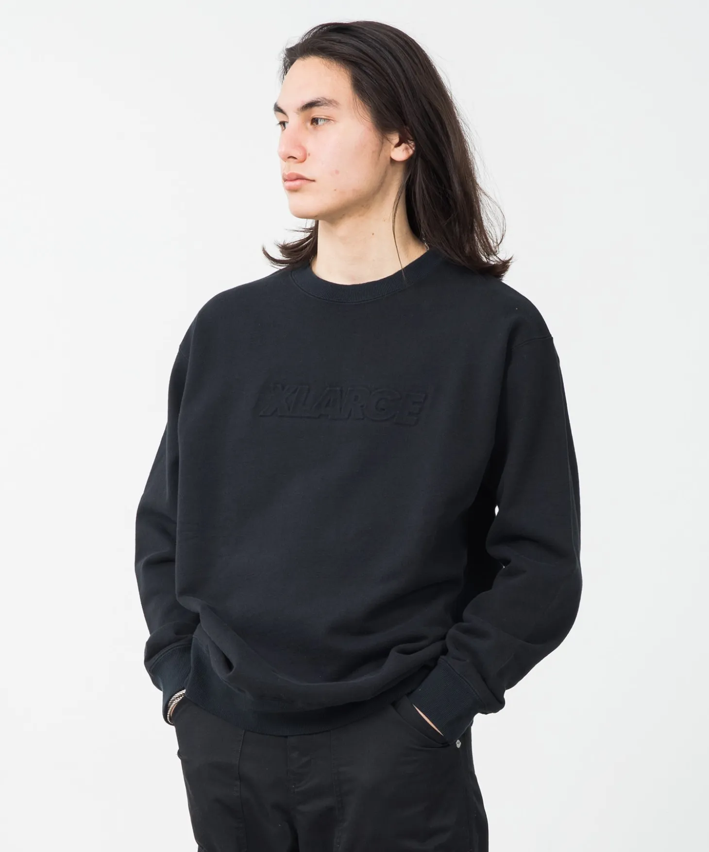 EMBOSSING STANDARD LOGO CREWNECK SWEAT