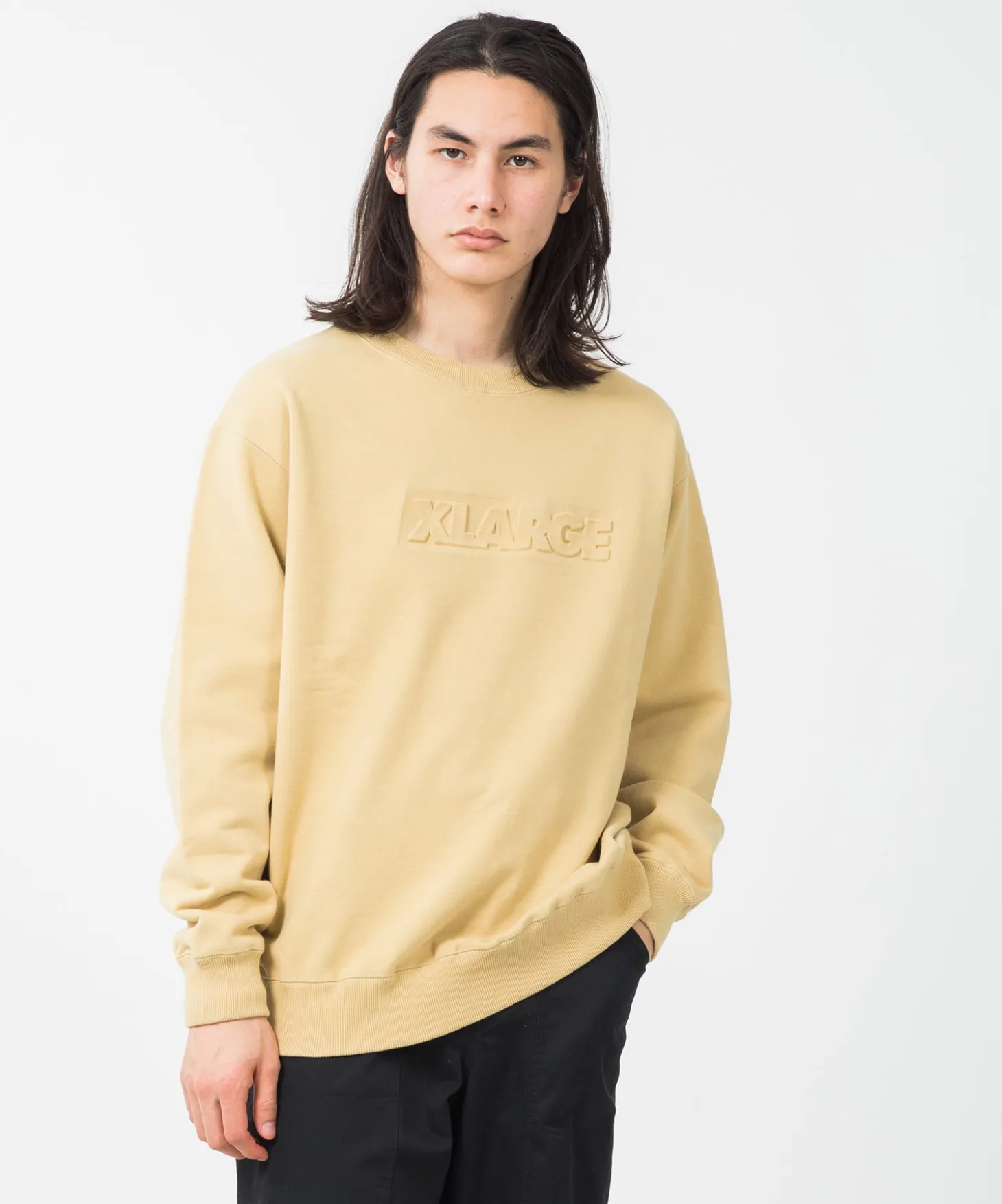 EMBOSSING STANDARD LOGO CREWNECK SWEAT
