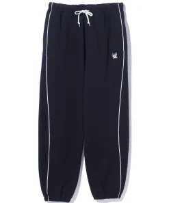 EMBROIDERED LOGO PIPING SWEATPANTS