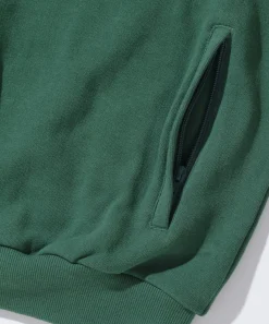 EMBROIDERED LOGO PIPING ZIP UP SWEATSHIRT