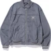 EMBROIDERED RIB LINE FLEECE JACKET
