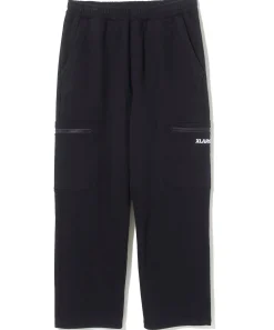 EMBROIDERED SWEAT CARGO PANTS