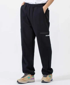 EMBROIDERED SWEAT CARGO PANTS