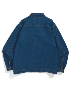 EMBROIDERY ZIPPED DENIM JACKET