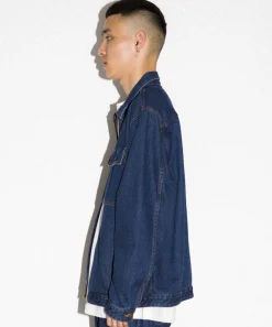 EMBROIDERY ZIPPED DENIM JACKET