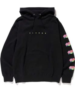 FLOWER LOGO PULLOVER HOODED SWEAT