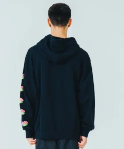 FLOWER LOGO PULLOVER HOODED SWEAT