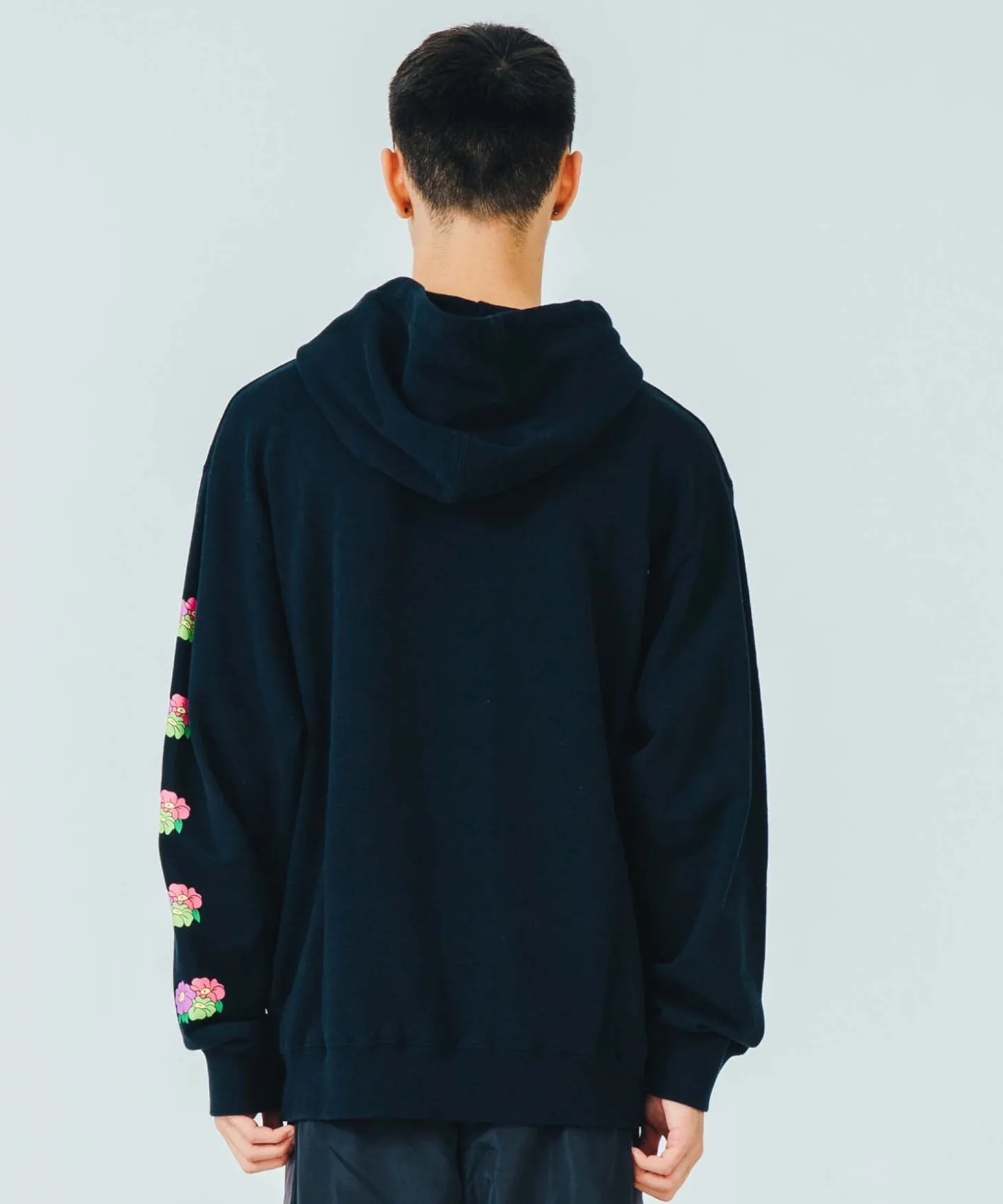 FLOWER LOGO PULLOVER HOODED SWEAT