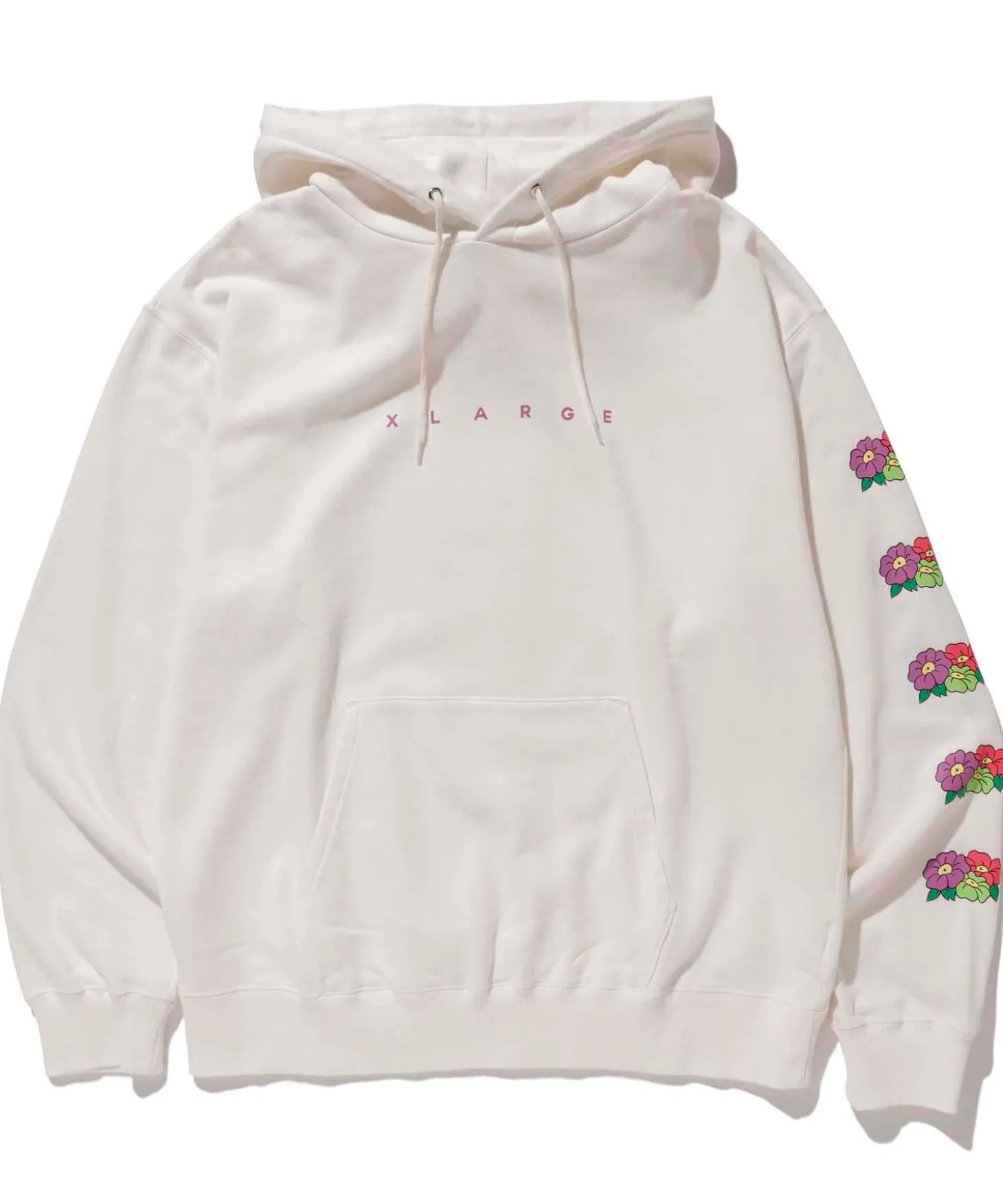 FLOWER LOGO PULLOVER HOODED SWEAT