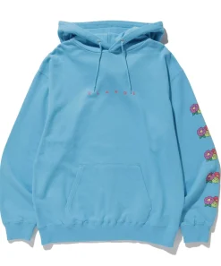 FLOWER LOGO PULLOVER HOODED SWEAT