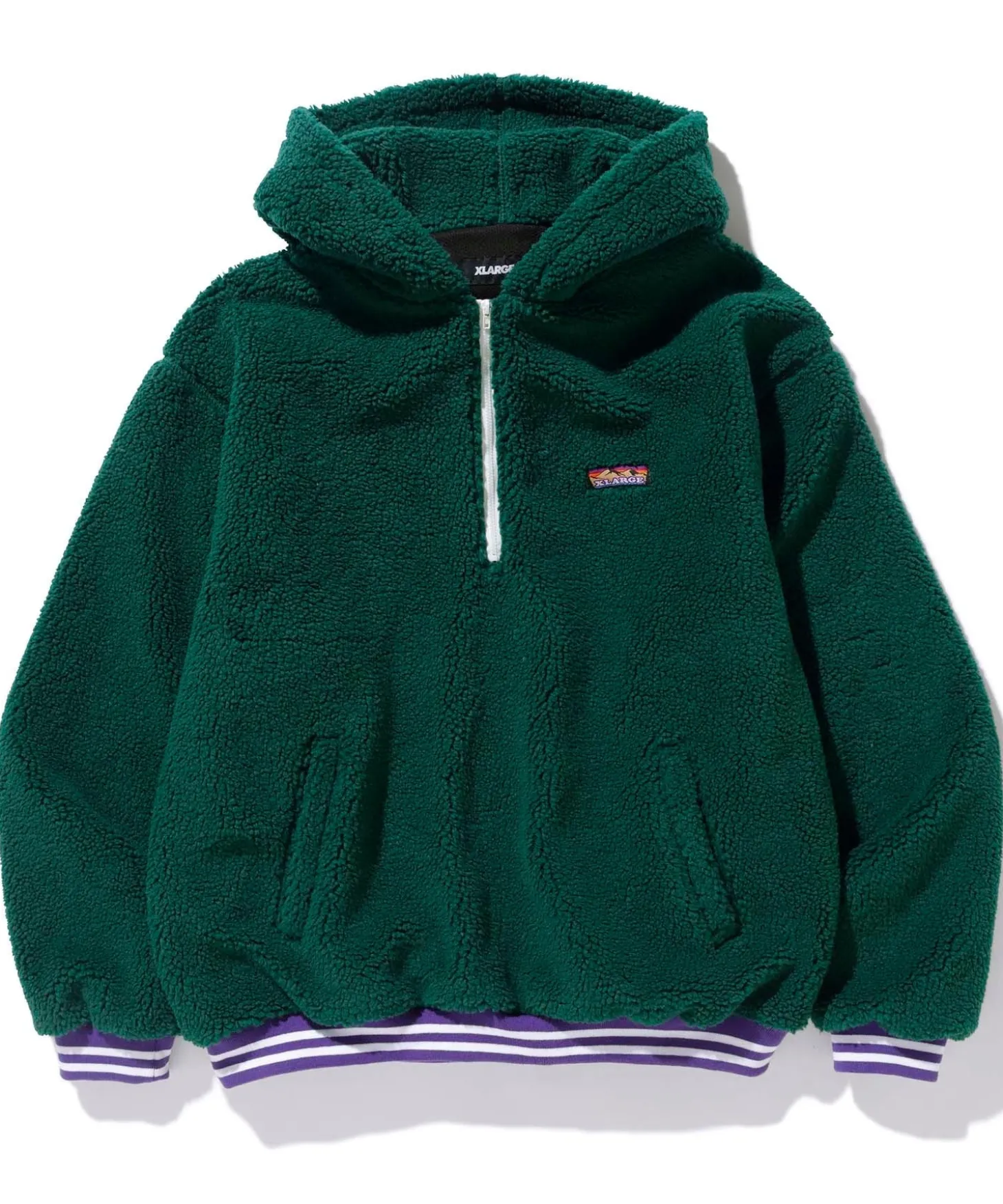 HALF ZIP BOA HOODIE