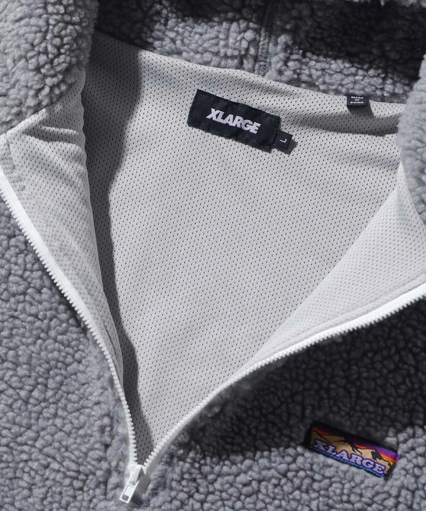 HALF ZIP BOA HOODIE