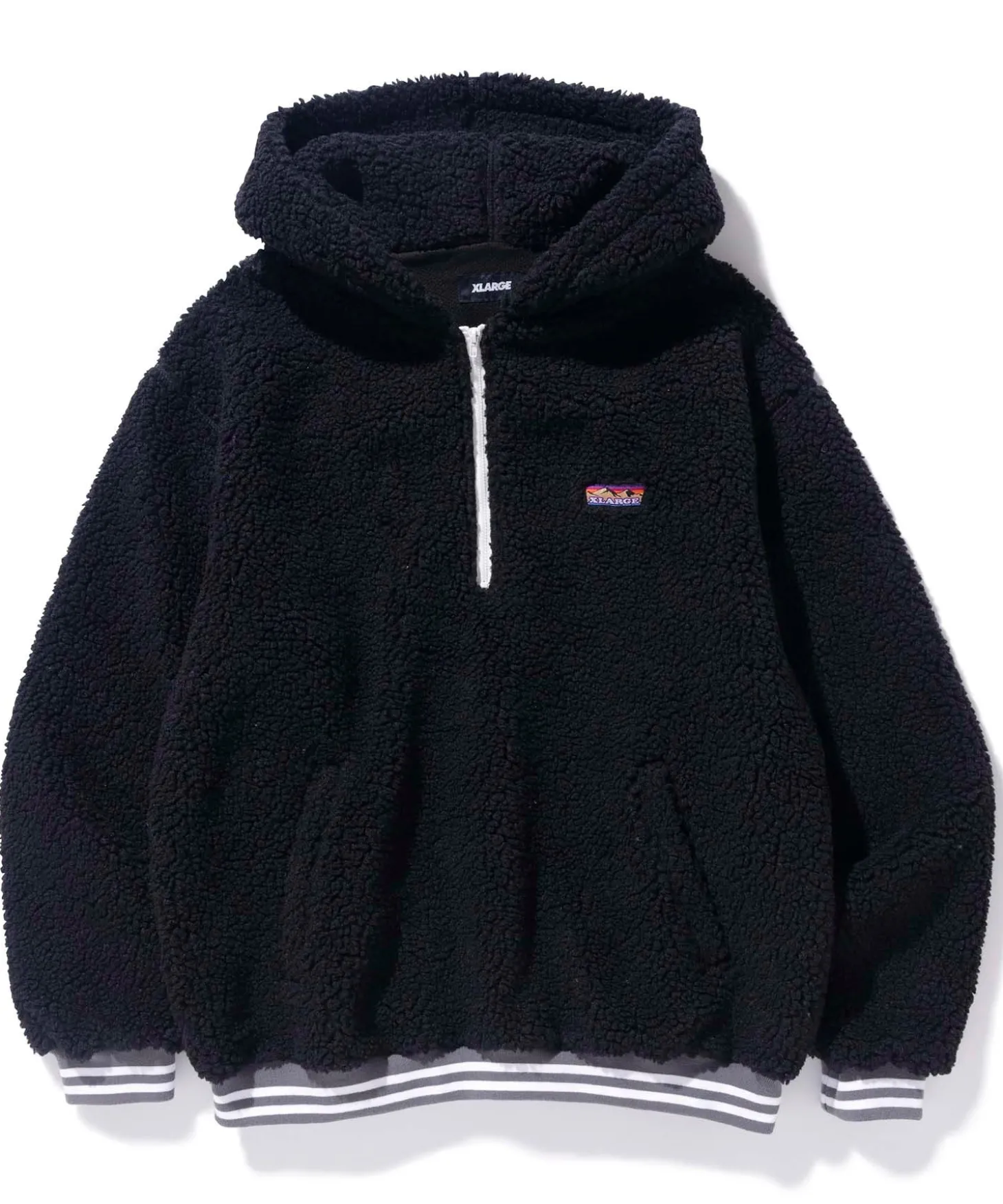 HALF ZIP BOA HOODIE