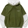 LAYERED HOODED SWEAT