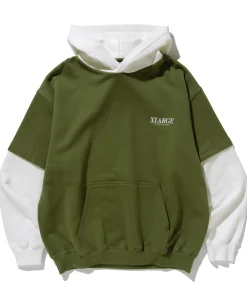 LAYERED HOODED SWEAT