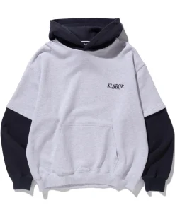 LAYERED HOODED SWEAT
