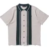LINE KNIT S/S SHIRT