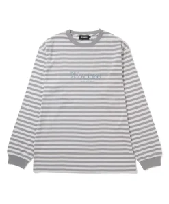 L/S EMBROIDERY BORDER TEE