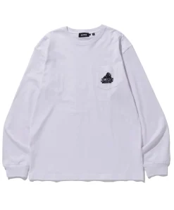 L/S POCKET TEE EMBROIDERY SLANTED OG