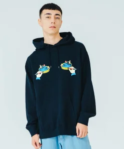 MARRIAGE BLUE PULLOVER HOODED SWEAT