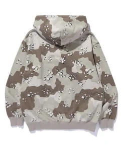 MULTI LOGO ZIP UP HOODED SWEATSHIRT