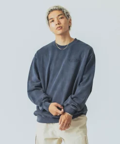 OLD ENGLISH BLEACHED CREWNECK SWEATSHIRT