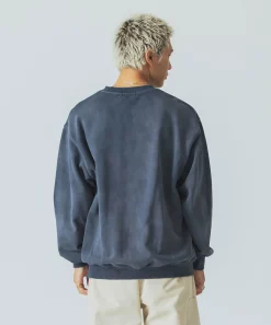 OLD ENGLISH BLEACHED CREWNECK SWEATSHIRT