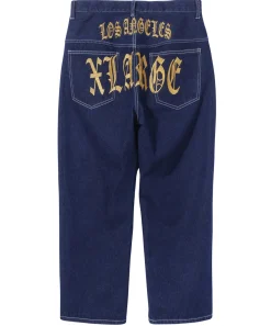 OLD ENGLISH LOGO DENIM PANTS