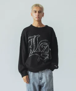OLD ENGLISH MOHAIR CREWNECK KNIT
