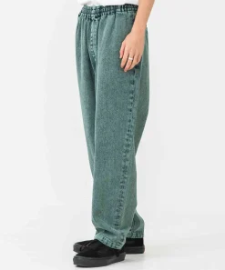 OVERDYED DENIM EASY PANTS