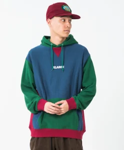 PANELED PULLOVER HOODED SWEAT