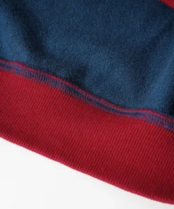 PANELED PULLOVER HOODED SWEAT