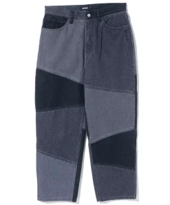 PANELED WORK DENIM PANTS