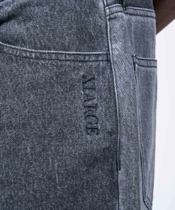 PANELED WORK DENIM PANTS