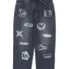 PATCHED DENIM PANTS