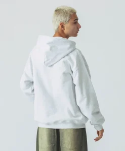 PATCHED LOGO ZIP UP HOODIE SWEATSHIRT