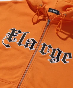 PATCHED LOGO ZIP UP HOODIE SWEATSHIRT