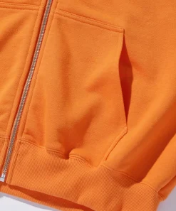 PATCHED LOGO ZIP UP HOODIE SWEATSHIRT