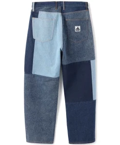 PATCHWORK DENIM PANTS