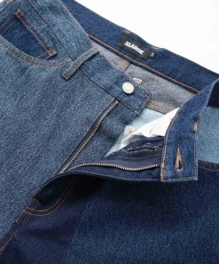 PATCHWORK DENIM PANTS