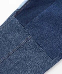 PATCHWORK DENIM PANTS
