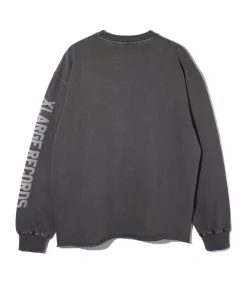PIGMENT DYED RAW EDGE CREWNECK SWEATSHIRT